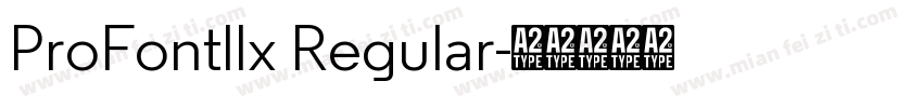 ProFontllx Regular字体转换